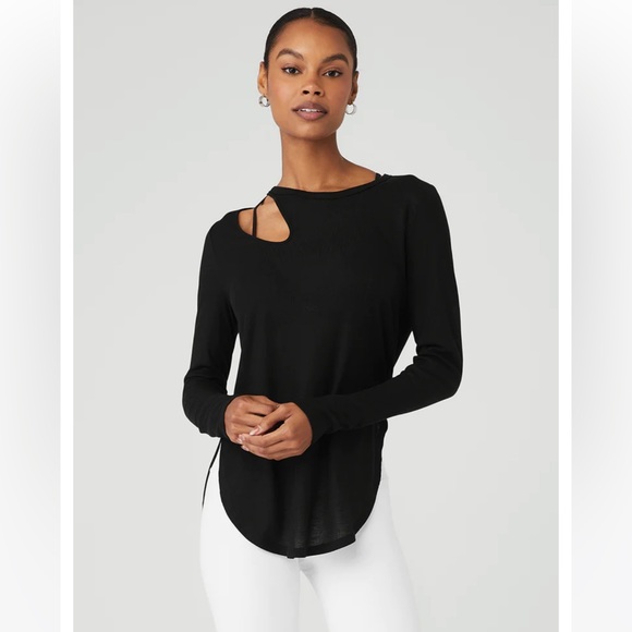 ALO Yoga Tops - Alo yoga ribbed peak long sleeve top